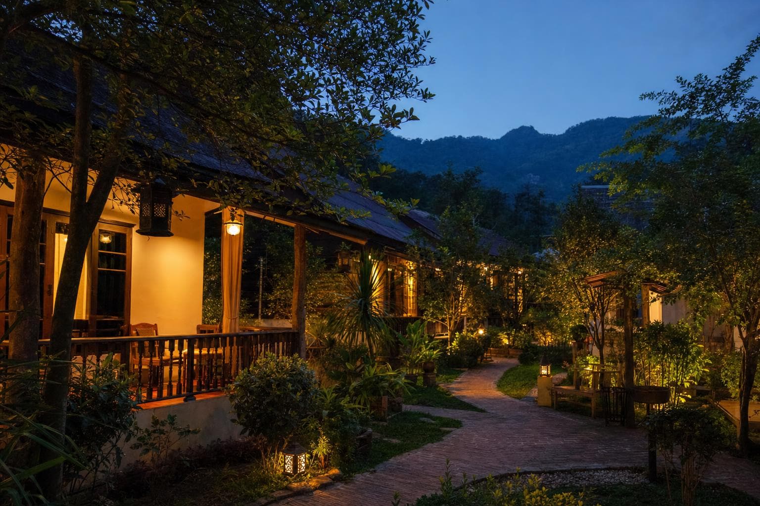 ที่พักเงียบสงบระหว่างอากาศภูเขาและชีวิตในเมือง